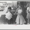 Eating candy floss at a small lodge carnival near Bellows Falls, Vermont.