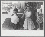 Eating candy floss at a small lodge carnival near Bellows Falls, Vermont.