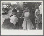 Eating candy floss at a small lodge carnival near Bellows Falls, Vermont.