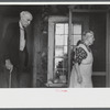 Aged couple at an auction in East Albany, Vermont.