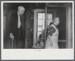 Aged couple at an auction in East Albany, Vermont.