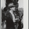 Spectator at an auction in East Albany, Vermont.