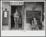 Office of the sulky racing committee at the Rutland Fair, Rutland, Vermont.