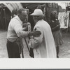 Tintype photographer trying to make a sale at the Champlain Valley Exposition, Essex Junction, Vermont.