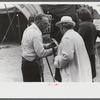 Tintype photographer trying to make a sale at the Champlain Valley Exposition, Essex Junction, Vermont.