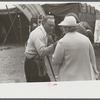 Tintype photographer trying to make a sale at the Champlain Valley Exposition, Essex Junction, Vermont.