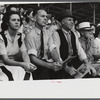 Spectators at the sulky races at the Rutland Fair, Vermont.