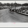 Sulky races at the Rutland Fair, Rutland, Vermont.