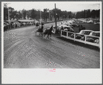 Sulky races at the Rutland Fair, Rutland, Vermont.