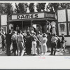 At a "girlie" sideshow at the Rutland Fair, Rutland, Vermont.