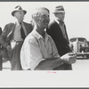 Spectators watching sulky races at the Rutland Fair, Vermont.