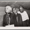Effigies of Washington, Joe Louis and some criminal in a travelling sideshow "crime museum". Washington and Joe Louis are examples of "what you may become if you go straight". Near Fort Bragg, North Carolina