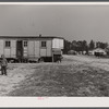 A large homemade trailer in a settlement of workers from Fort Bragg, near Manchester, North Carolina.