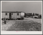 A large homemade trailer in a settlement of workers from Fort Bragg, near Manchester, North Carolina.