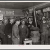 Construction workers from Fort Bragg in a general store in Manchester, North Carolina.