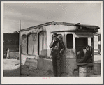 Construction worker from Fort Bragg. He lives in this homemade bunkhouse in Manchester, North Carolina.