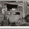 Outside a general store at Manchester, North Carolina. Near Fort Bragg, North Carolina.