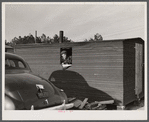 Construction worker from Fort Bragg who lives in this bunkhouse in a settlement near Manchester, North Carolina