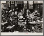 Overcrowded school room in Fayetteville, North Carolina.