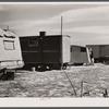Trailer camp for construction workers at Fort Bragg. Near Fayetteville, North Carolina.