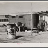In a trailer settlement of migrants working at Fort Bragg. Near Fayetteville, North Carolina.
