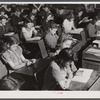 Schools in Fayetteville, North Carolina were crowded as a result of the influx of population caused by the enlarging of Fort Bragg. North Carolina.