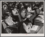 Schools in Fayetteville, North Carolina were crowded as a result of the influx of population caused by the enlarging of Fort Bragg. North Carolina.