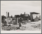 In a trailer camp of migrants working at Fort Bragg, North Carolina (near Fayetteville).