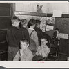 Classroom space was at a premium in the Fayetteville area, so this room was rented in a church to make room for additional children that came in as a result of the enlarging of Fort Bragg. Silver Lake, North Carolina.