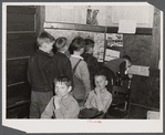 Classroom space was at a premium in the Fayetteville area, so this room was rented in a church to make room for additional children that came in as a result of the enlarging of Fort Bragg. Silver Lake, North Carolina.