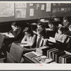 Overcrowded school room in Fayetteville, North Carolina near Fort Bragg.