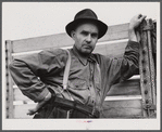 Landowner who was moving some of his property out of the Camp Croft area. Near Spartanburg, South Carolina.