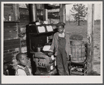 Children of a relocated Santee-Cooper family in their "new" home near Bonneau, South Carolina.