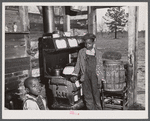 Children of a relocated Santee-Cooper family in their "new" home near Bonneau, South Carolina.