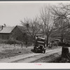 Negro family moving out of the Camp Croft area. Near Whitestone, South Carolina.