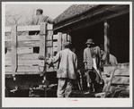 Negro family moving out of the Camp Croft area. Near Whitestone, South Carolina.