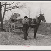 Tenant farmer moving the last load of his belongings out of the Camp Croft area near Pacolet, South Carolina.