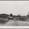 Tenant farmer taking the last load of his belongings out of the Camp Croft area. Near Pacolet South Carolina.