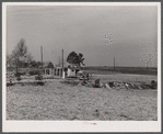 Landscape in Camp Croft showing trailer family moving out. Near Pacolet, South Carolina.