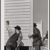 Putting up a wall in one of the prefabricated houses being built at Pacolet, South Carolina for farmers moved out of Camp Croft area.