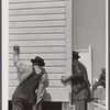 Putting up a wall in one of the prefabricated houses being built at Pacolet, South Carolina for farmers moved out of Camp Croft area.
