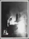 The electric furnace in the foundry at the Farrell-Birmingham Corporation. Ansonia, Connecticut.