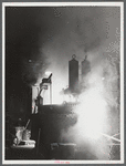 The electric furnace in the foundry at the Farrell-Birmingham Corporation. Ansonia, Connecticut.
