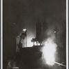 The electric furnace in the foundry at the Farrell-Birmingham Corporation. Ansonia, Connecticut.