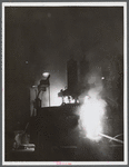 The electric furnace in the foundry at the Farrell-Birmingham Corporation. Ansonia, Connecticut.