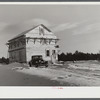 One of the many new houses that are being built in the outskirts of Bath, Maine, by the shipyard workers (see general caption).