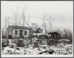 Mrs. Brown's shack and that of another shipyard worker's family. Both have been built recently about five miles out of Bath, Maine. See caption #42624-D.