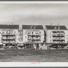 Tenement houses in the working class section of Woonsocket, Rhode Island.