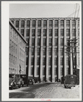 A vacant mill on a street in Lawrence, Massachusetts.