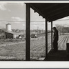 The small farm of John P. Collins in Taunton Massachusetts. He raises about six acres of vegetables and has eleven cows. To supplement his income he rents his truck out to a nearby Army camp.